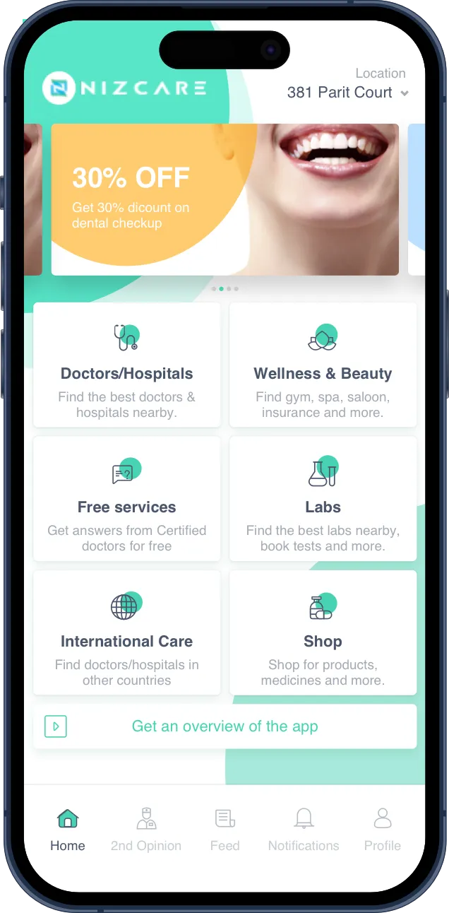 Portfolio App nizcare
