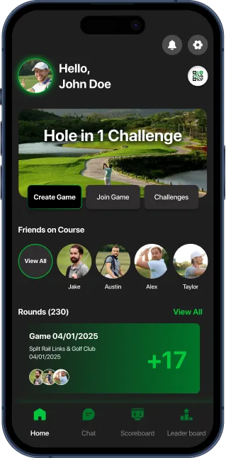 Portfolio App Golf