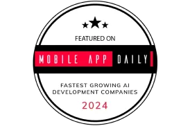 Top AI Development Company by Mobile App Daily
